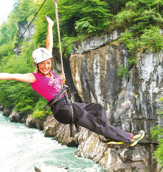 Flying Fox über den Salzachöfen