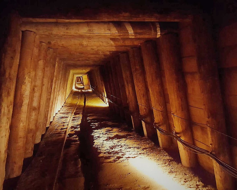 Tunnel im Salzbergwerk