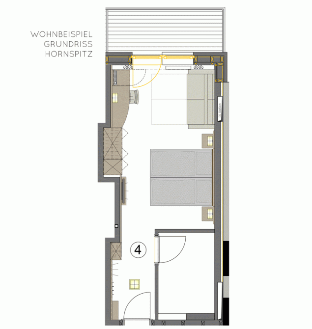 Wohnbeispiel Grundriss Hornspitz