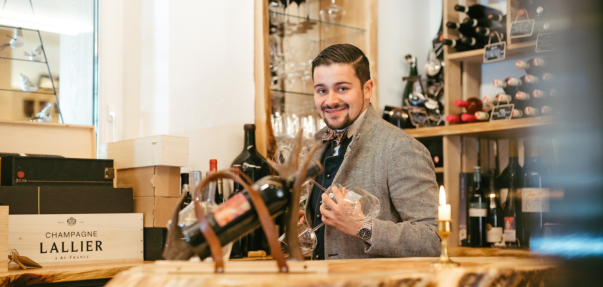 Großartige Weinauswahl in der Vinothek