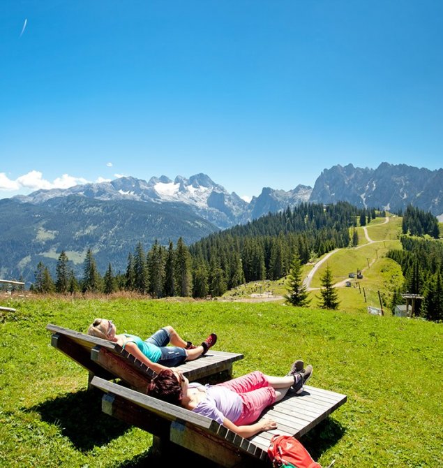 Blick zum Dachstein Gletscher