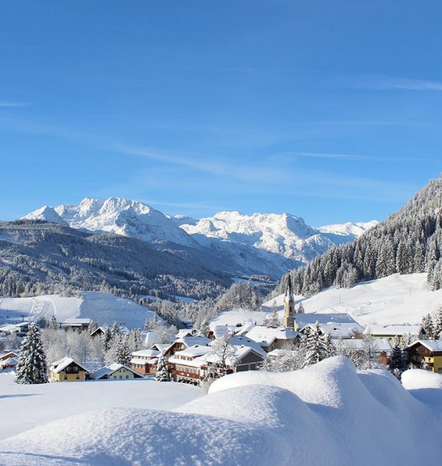Russbach im Winter